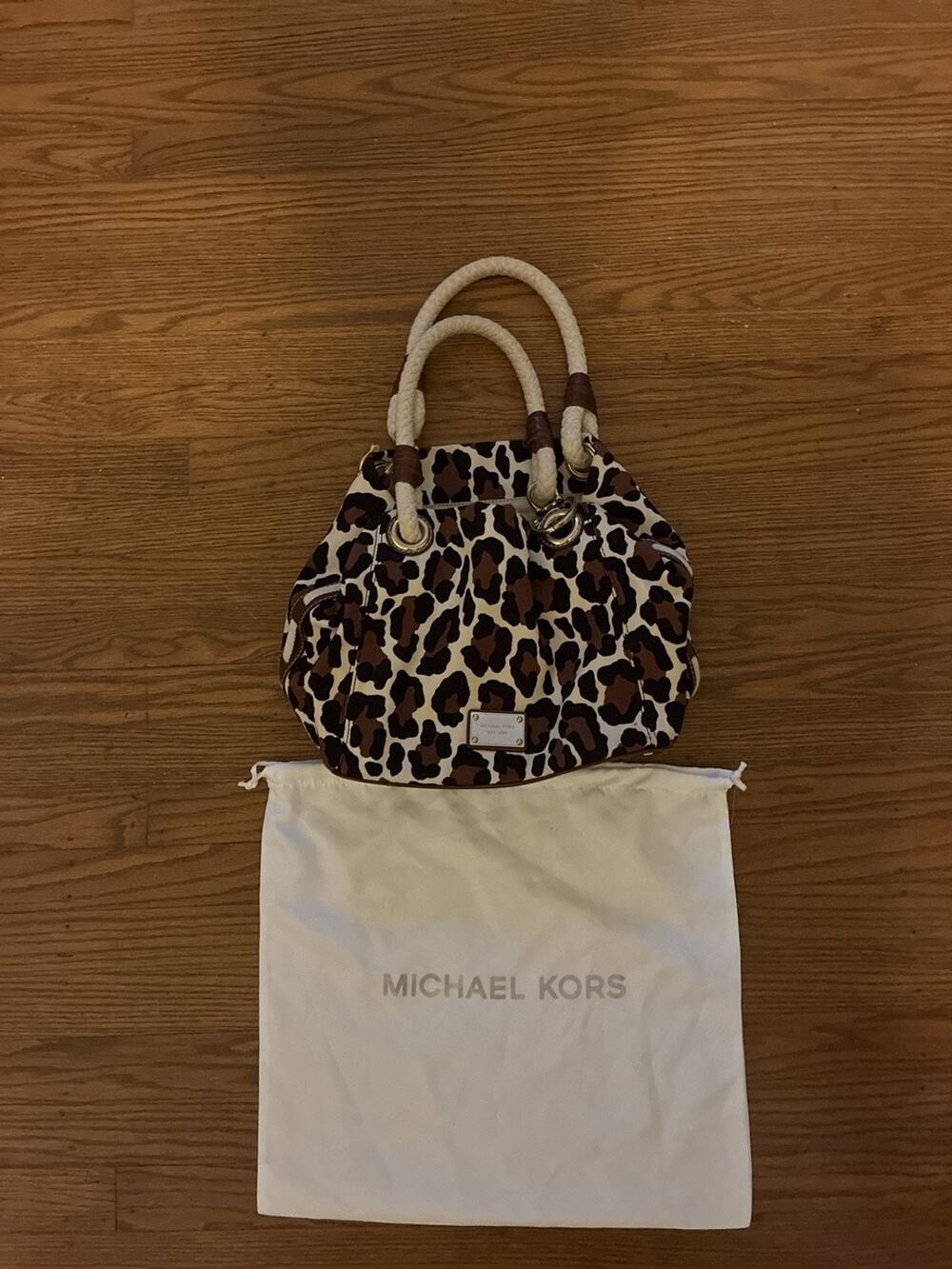 Michael Kors Marina Satchel Handbag M Multicolor Womens Rope Handles